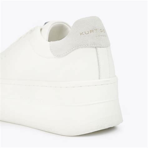 LANEY PUMPED White Leather Sneakers by KURT .